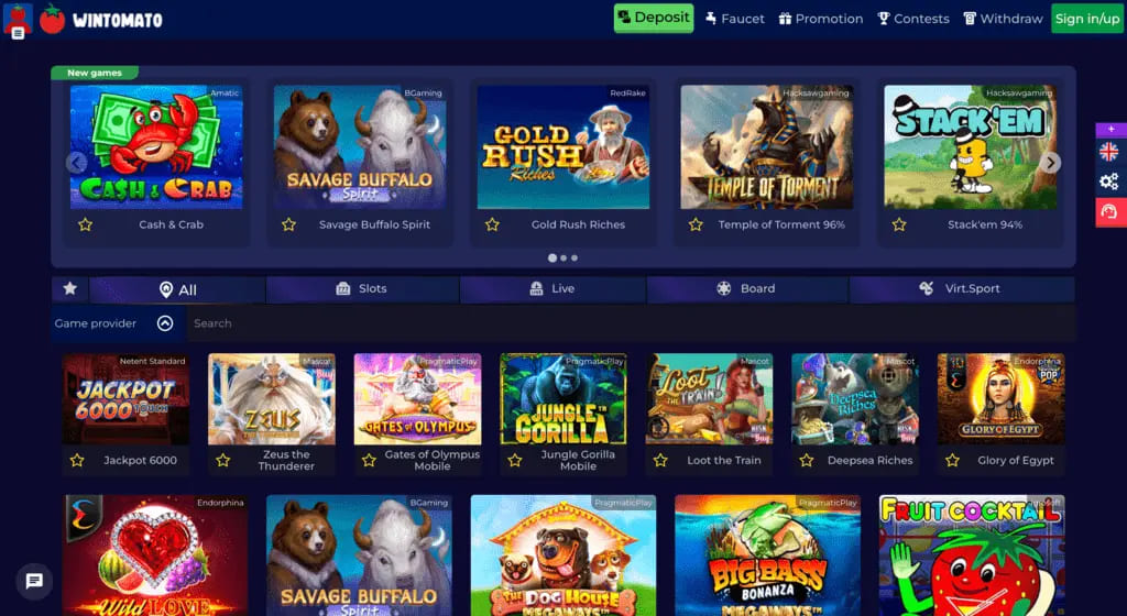 WinTomato Casino Slots