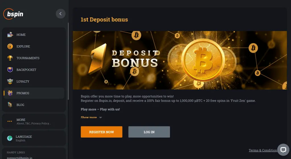 BSpin Casino Bonuses