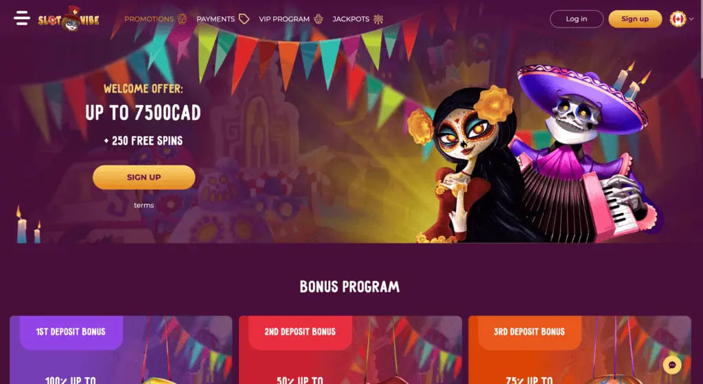 SlotVibe Casino Bonuses