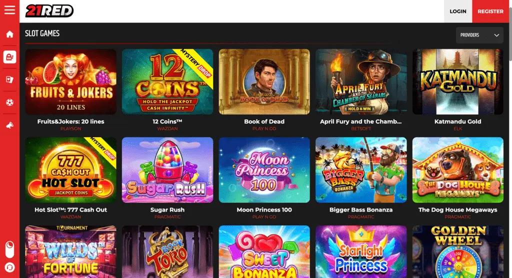 21Red Casino Slots