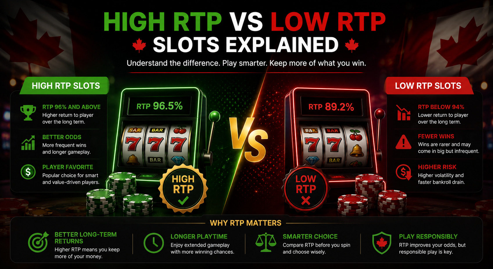 High RTP vs Low RTP Slots Explained