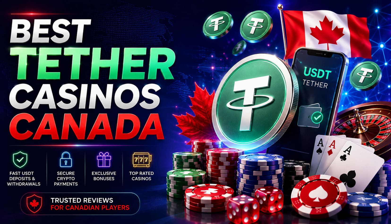 Our Top 5 Tether Casinos for Canadian Players