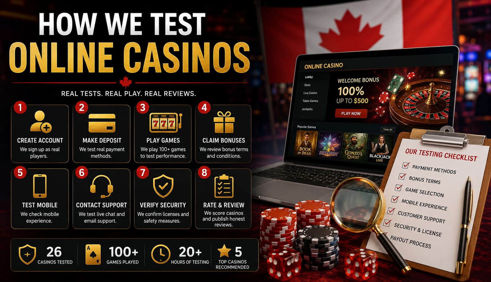 How We Test Online Casinos