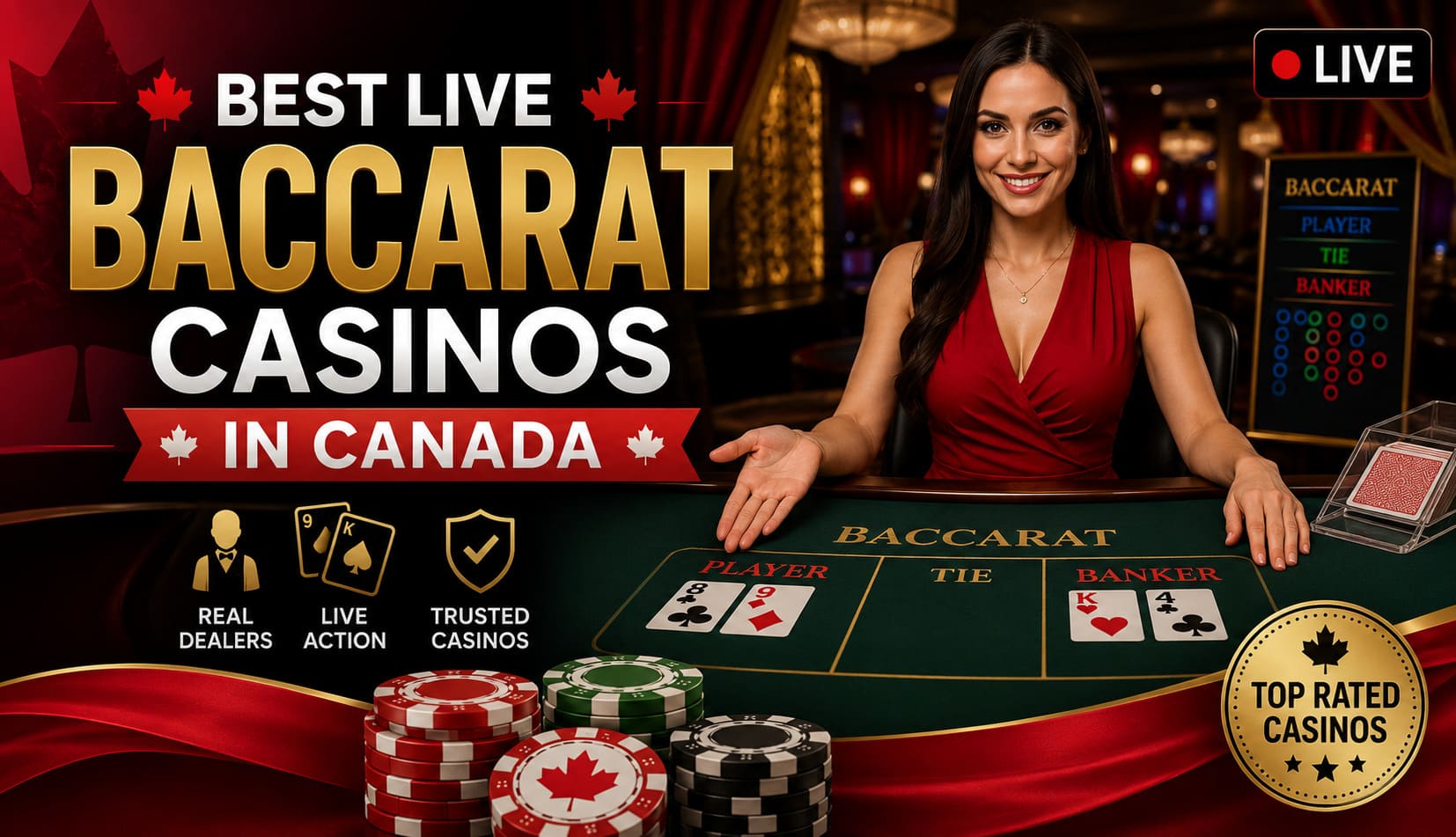 Best Live Baccarat Casinos in Canada