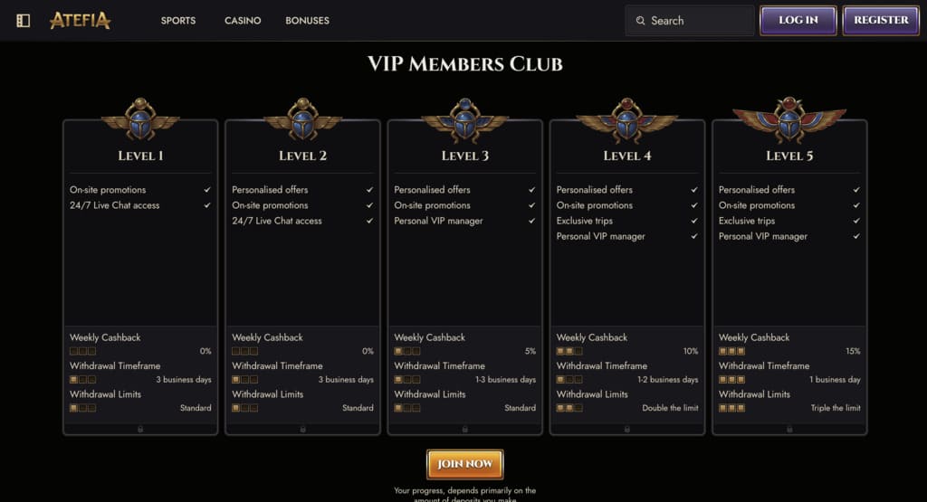 Atefia Casino VIP Club