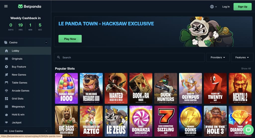 Betpanda Casino Games