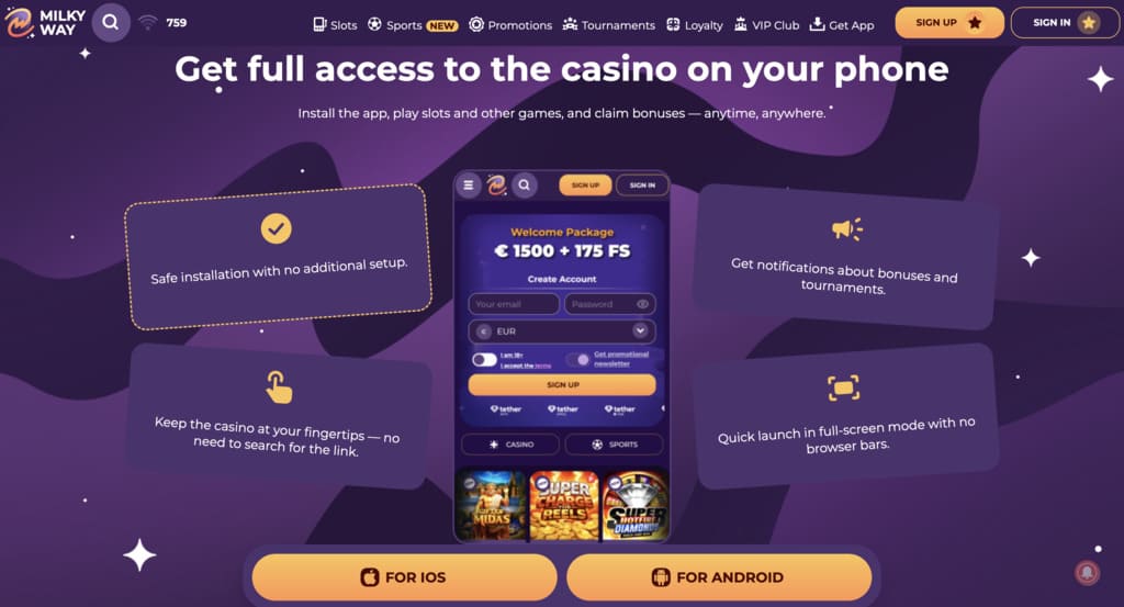 MilkyWay Casino Apps