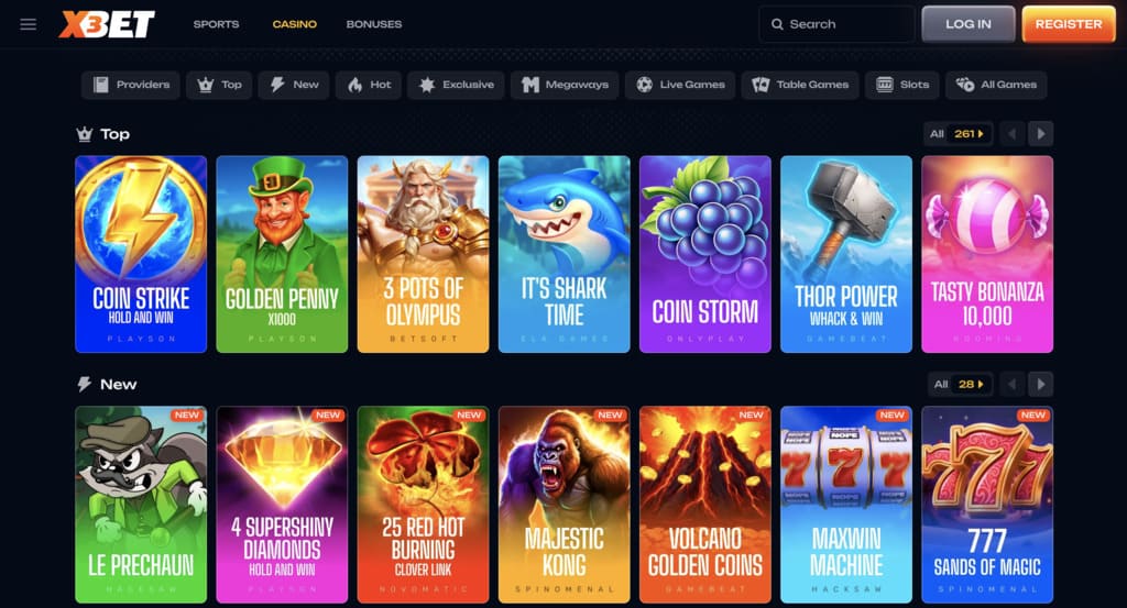 X3bet Casino Slots