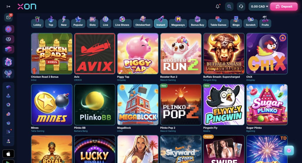 XON Bet Casino Crash Games
