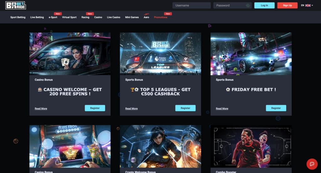 Betride Casino Promotions