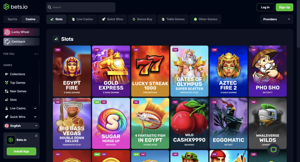 Bets.io Casino Slots