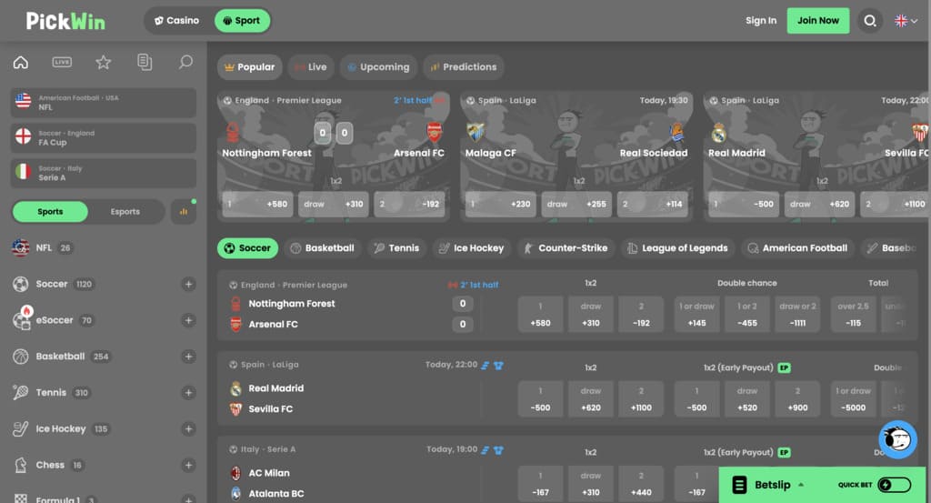 Pickwin Sportbook